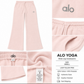 Alo Yoga Wide-Leg Sweatpants- Light Blush Pink- Size Small