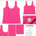 Lululemon Women's  Longline Athletic Tank- Hot Pink- Size 6